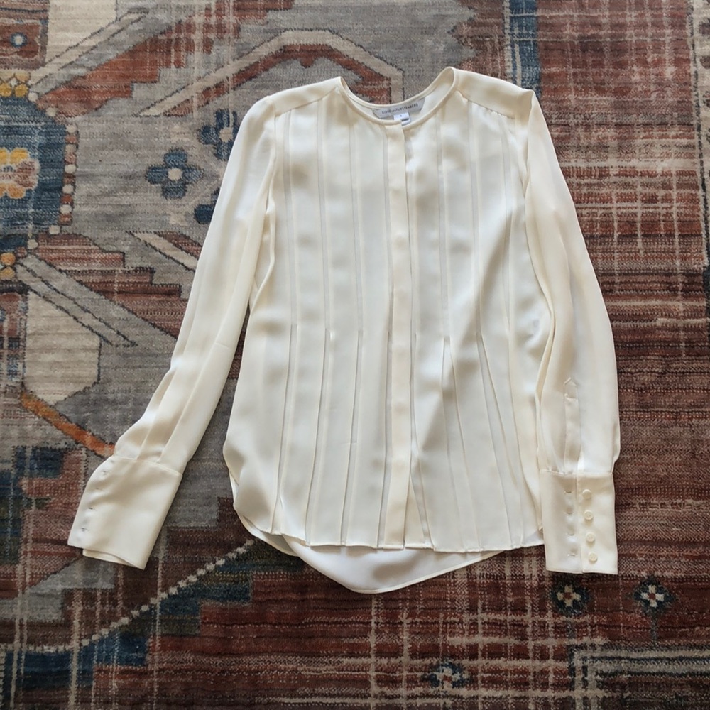 White Diane Von Furstenberg Blouse